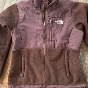 North face dark zip up size small